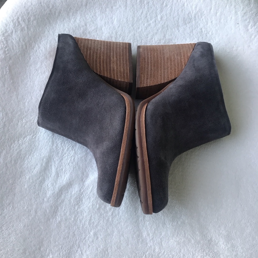 Kork-Ease Challis Dark grey leather Dr suede mules clogs Size 10 in‎ box - Picture 8 of 12